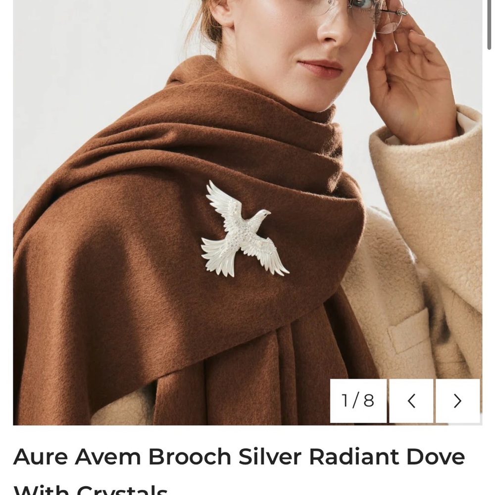 Hormty Jewelry silver Dove Brooch
